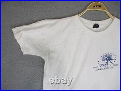 VTG 1985 Grateful Dead Shirt Men Large White Single Stitch Anvil US Made Oakland