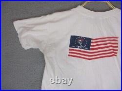 VTG 1985 Grateful Dead Shirt Men Large White Single Stitch Anvil US Made Oakland