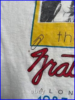 VTG 1987 Grateful Dead Bob Dylan Alone + Together Graphic T-Shirt Size XL