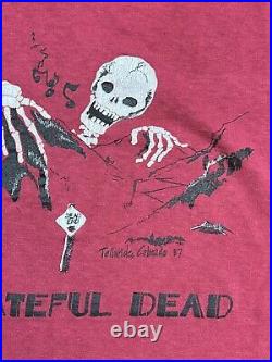 VTG 1987 Grateful Dead Telluride Colorado Tour T-Shirt Single Stitched Men's XL