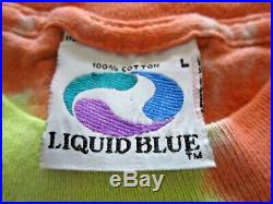 VTG 1989 GDM Grateful Dead Shirt (L) Liquid Blue Dancing Bears Spiral Tie Dye