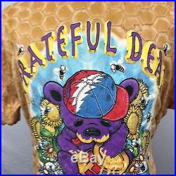 VTG 1990s Grateful Dead Honeycomb How Sweet It Is Honey Bear Bee Mens T Shirt XL