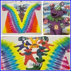 VTG 1991 Grateful Dead Spring Tour T-Shirt Single Stitch Tie Dye Fit XL Read