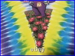 VTG 1991 Grateful Dead Spring Tour T-Shirt Single Stitch Tie Dye Fit XL Read