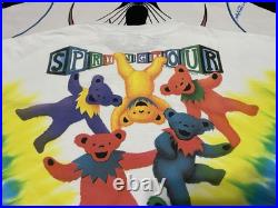 VTG 1991 Grateful Dead Spring Tour T-Shirt Single Stitch Tie Dye Fit XL Read