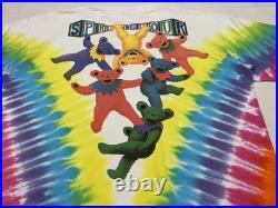 VTG 1991 Grateful Dead Spring Tour T-Shirt Single Stitch Tie Dye Fit XL Read