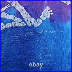 VTG 1992 Grateful Dead T Shirt Adult XL Brockum Liquid Blue USA 90s Band Tee
