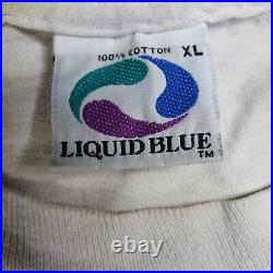 VTG 1992 Grateful Dead T Shirt Adult XL Brockum Liquid Blue USA 90s Band Tee