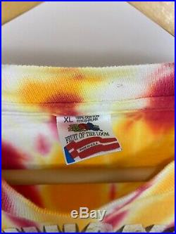 VTG 1992 Lithuania Basketball Tie Dye Grateful Dead Single Stitch T-Shirt XL USA