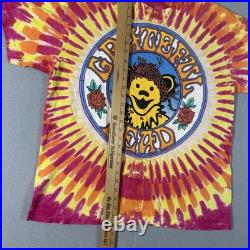 VTG 1994 Grateful Dead Bertha Bear Tie-Dyed T-Shirt XL Pink Orange Yellow