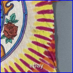VTG 1994 Grateful Dead Bertha Bear Tie-Dyed T-Shirt XL Pink Orange Yellow