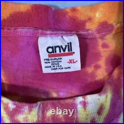 VTG 1994 Grateful Dead Bertha Bear Tie-Dyed T-Shirt XL Pink Orange Yellow