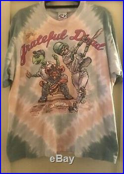 VTG 1994 Grateful Dead Steal Your Base Men's Liquid Blue T Shirt Size XL
