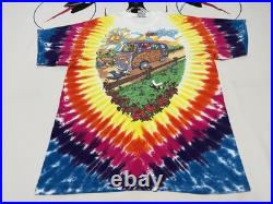 VTG 1994 Grateful Dead Summer Tour T-Shirt Liquid Blue USA Made Tie Dye XL