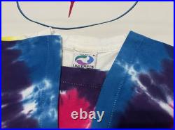 VTG 1994 Grateful Dead Summer Tour T-Shirt Liquid Blue USA Made Tie Dye XL