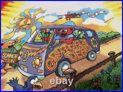 VTG 1994 Grateful Dead Summer Tour T-Shirt Liquid Blue USA Made Tie Dye XL