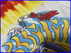 VTG 1994 Grateful Dead Summer Tour T-Shirt Liquid Blue USA Made Tie Dye XL