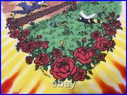 VTG 1994 Grateful Dead Summer Tour T-Shirt Liquid Blue USA Made Tie Dye XL