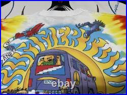 VTG 1994 Grateful Dead Summer Tour T-Shirt Liquid Blue USA Made Tie Dye XL