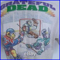 VTG 1994 Grateful Dead T Shirt 90s Hockey Cartoon Tour Concert Shawn Kenney XL