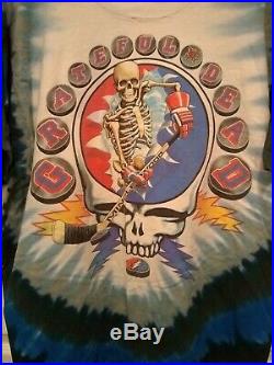 VTG 1994 Liquid Blue Grateful Dead Hockey Skeleton Shirt Men's XL Single Stitch