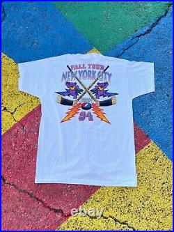 VTG 1994 RARE Grateful Dead New York City Fall Tour 1994 Hockey Graphic Shirt XL