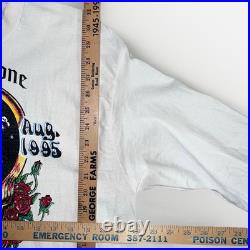 VTG 1995 GRATEFUL DEAD LS Jerry Garcia Skull Roses Shirt Fruit Of Loom Sz XL