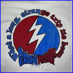 VTG 1995 GRATEFUL DEAD LS Jerry Garcia Skull Roses Shirt Fruit Of Loom Sz XL