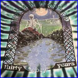 VTG 1995 Grateful Dead 30 Years Tie Dye Shirt Long Sleeve Richard Biffle NFA L