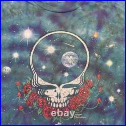 VTG 1997 Grateful Dead Space Your Face Shirt Sz XL Delta Tag PAINTED WORN Look