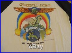 VTG 70s 1979 GRATEFUL DEAD Long Strange Trip Garcia Concert Tour Rock T-Shirt M