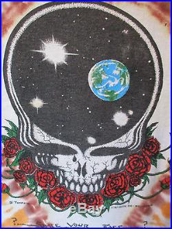 VTG 80sGRATEFUL DEAD 1987 SPACE YOUR FACE IN THE DARK TIE-DYET-SHIRT OFFIC LIC
