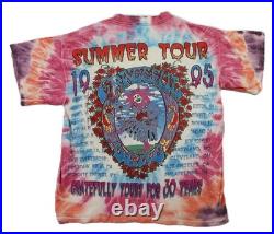 VTG 90s 1995 GRATEFUL DEAD US Adult M L 30th Anniversary Tour T Shirt