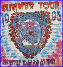 VTG 90s 1995 GRATEFUL DEAD US Adult M L 30th Anniversary Tour T Shirt