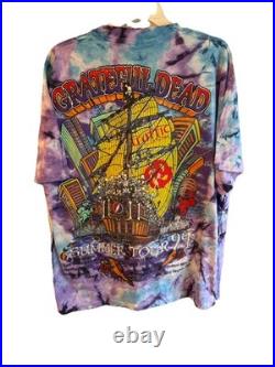 VTG 90s Grateful Dead 1994 Summer Tour Surf Ex Mint Tie Dye T-Shirt XL