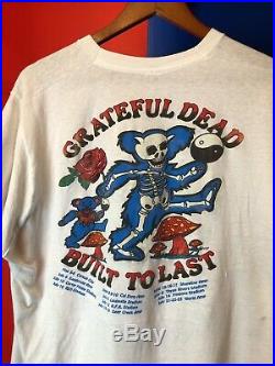VTG 90s Grateful Dead Built To Last T-Shirt Glow In The Dark Single Stitch Sz XL