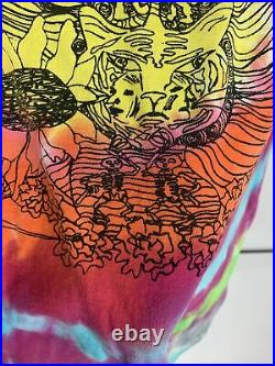 VTG 90s Hanes Grateful Dead Hippie USA Made Shirt Tie Dye Single Stitch Bootleg