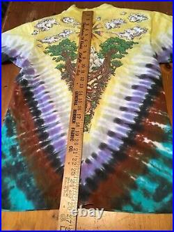 VTG 90s Psychedelia T-Shirt L Liquid Blue Tie-Dye Grateful Dead Single Stitch