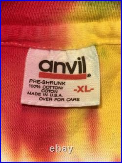 VTG 92 Grateful Dead Lithuania Olympics Single Stitch Tie Dye Shirt XL Made USA