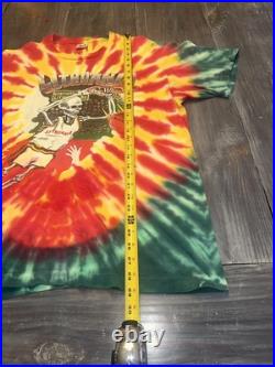VTG 92 Grateful Dead Lithuania Olympics Single Stitch Tie Dye Shirt XL Made USA
