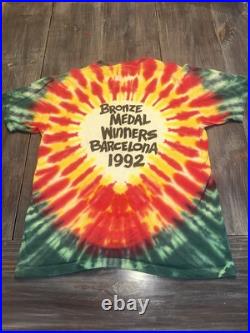 VTG 92 Grateful Dead Lithuania Olympics Single Stitch Tie Dye Shirt XL Made USA