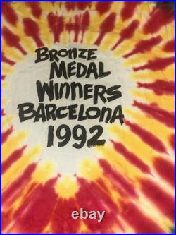 VTG 92 Grateful Dead Lithuania Olympics Single Stitch Tie Dye Shirt XL Made USA