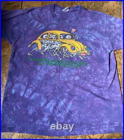VTG 94 Grateful Dead TShirt Dead Xing Keep On Truckin Liquid Blue XL Made In USA