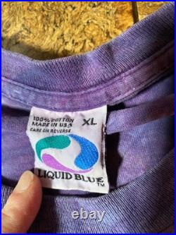 VTG 94 Grateful Dead TShirt Dead Xing Keep On Truckin Liquid Blue XL Made In USA