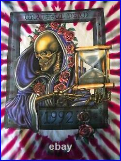 VTG Deadstock 1992 Grateful Dead New Years Reaper T-Shirt Tie Dye XL