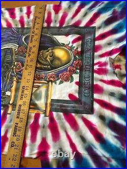 VTG Deadstock 1992 Grateful Dead New Years Reaper T-Shirt Tie Dye XL