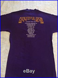 Vtg Grateful Dead Dead Head Summer Tour 1983 Concert Shirt Garcia XL Greatful