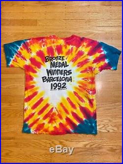 VTG Grateful Dead 1992 Lithuania Olympic Basketball Barcelona tie dye shirt L
