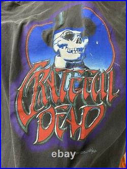 VTG Grateful Dead 1996 Rick Griffin Faded RARE Black Band T-Shirt Size 2XL