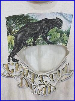 VTG Grateful Dead 90s Panther Rex Foundation Thrashed Burnout Worn Wip T-Shirt L